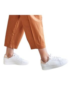 Frankie4 Jackie III Women’s Leather Sneaker Size 6 White Rose Gold Podiatrist